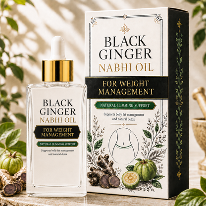 Black Ginger Nabhi Oil - Weight Management ( Buy 1 Get 1 Free )