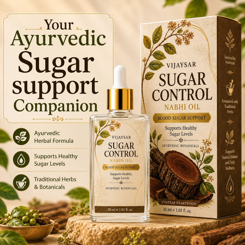 Vijaysar Natural Blood Sugar Management Nabhi Oil ( Buy 1 Get 1 Free )