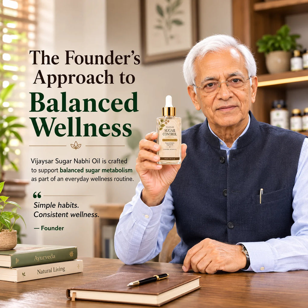 Vijaysar Natural Blood Sugar Management Nabhi Oil ( Buy 1 Get 1 Free )