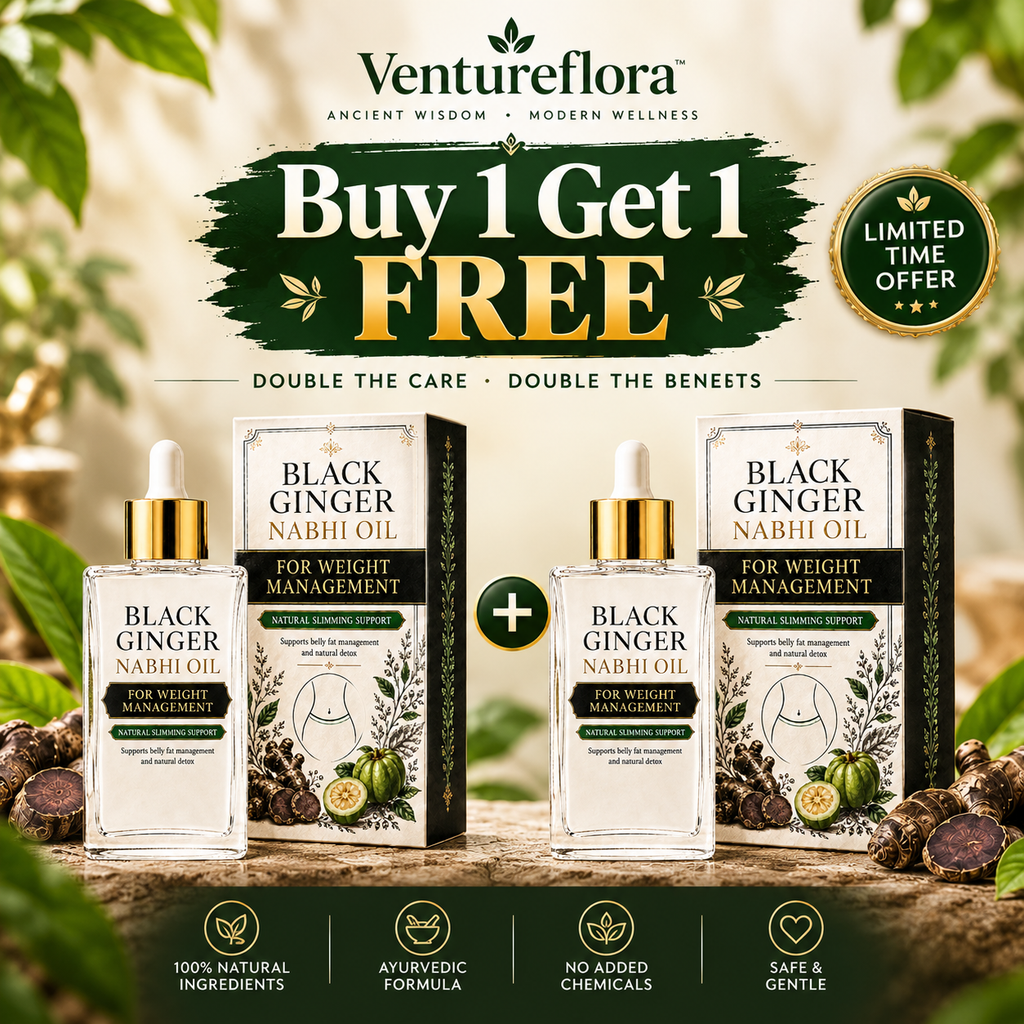 Black Ginger Nabhi Oil - Weight Management ( Buy 1 Get 1 Free )